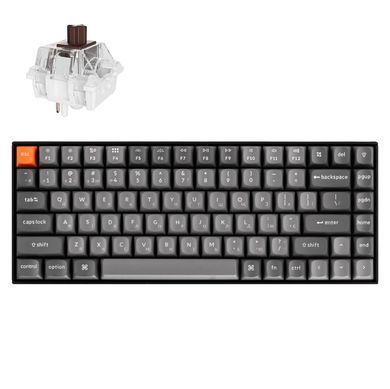 Клавіатура механічна Keychron K2 Max 84Key, K Super Brown, WL/BT/USB-A, Hot-Swap, QMK, EN/UKR, RGB, чорний (K2M-J3-UA) [103687]