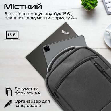 Рюкзак для ноутбука Promate Satchel BP 15.6" Black (satchel-bp.black) [605760]