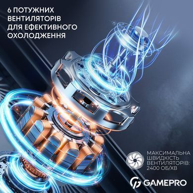 Охолоджуюча підставка для ноутбука GamePro (CP660) [613160]