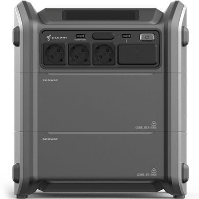 Комплект Портативна електростанція Segway CUBE 2000, 2584 Вт заг (R-Drive 4400 Вт), 2048 Вт/год, IPX3, BT, розширення ємності, швидка зарядка + портативна сонячна панель 400 Вт (AA.13.04.02.0007-SET400) [101214]