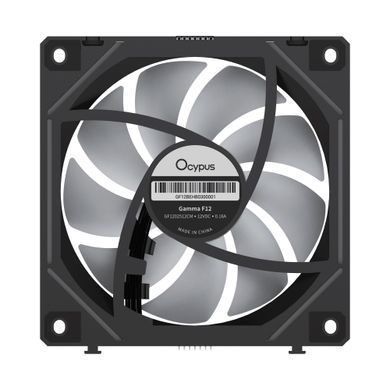 Набір із трьох вентиляторів для корпусу 120MM GAMMA F12 UNI BK ARGB REVERSE BLADE 3 IN 1 OCYPUS (GAMMA-F12-BK3AM01U-GL) [502900]