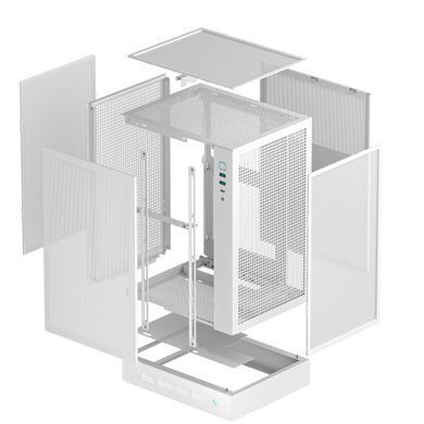 Корпус DeepCool CH170 Digital White без БЖ (R-CH170-WHNPI0D-G-1) [608751]