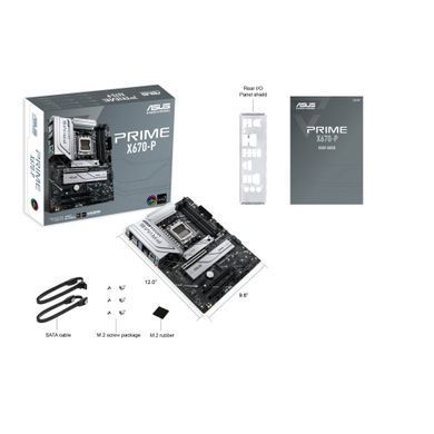 Материнcька плата ASUS PRIME X670-P sAM5 X670 4xDDR5 M.2 DP HDMI ATX (90MB1BU0-M0EAY0) [109059]