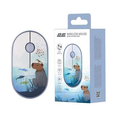 Миша 2E MF300 CAPYBARA:SWIM Silent WL BT, синій (2E-MF300WCAPIBARABL) [104086]