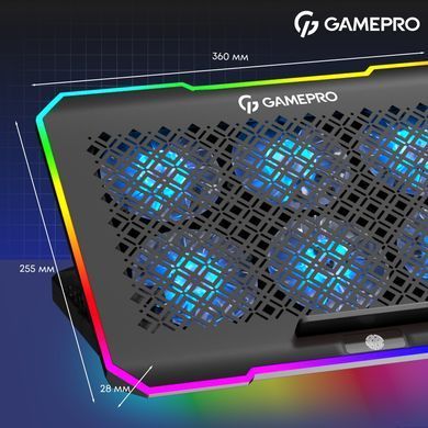 Охолоджуюча підставка для ноутбука GamePro (CP660) [613160]