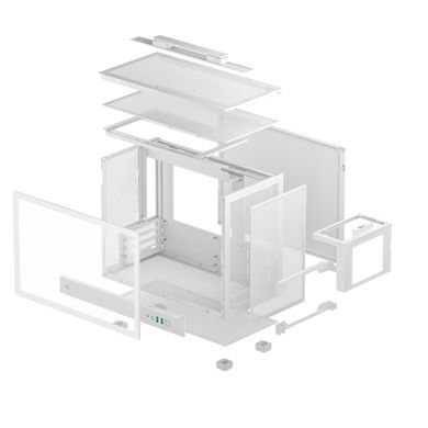 Корпус DeepCool CH160 Plus White без БЖ (R-CH160-WHNGM0-G) [618119]