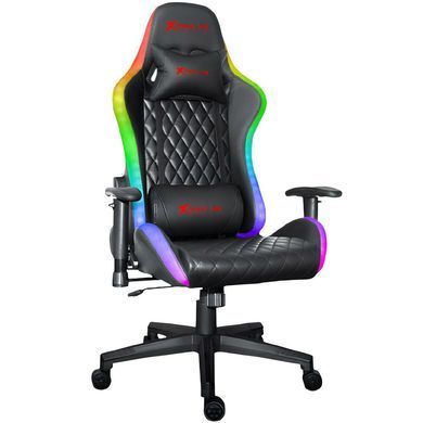 Крісло ігрове XTRIKE ME Advanced Gaming Chair, 50мм, RGB, чорно-червоне (GC-907) [401671]