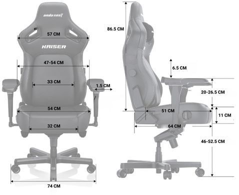 Крісло для геймерів Anda Seat Kaiser 4 Size XL Maroon (AD12YDDC-XLL-20-A-PV/C) [614525]