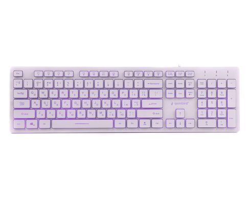 Клавіатура Gembird White (KB-UML3-01-W-UA) [605902]