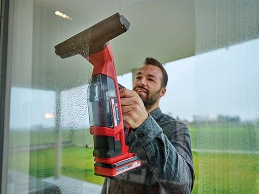 Пилосос акумуляторний Einhell BRILLIANTO віконний 18В 280мм 0.1л з розпилювачем 0.74кг без АКБ та ЗП (3437100) [105673]