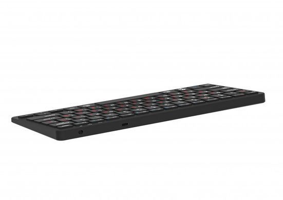 Клавiатура бездротова Maxxter Black (KBW-C01B-UA) [606082]