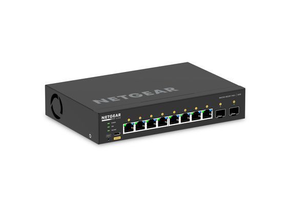 Комутатор NETGEAR M4250-8G2XF-PoE+ (GSM4210PX), 8xGE PoE, 2xSFP+, 220Вт, AV Line, Керований L2 (GSM4210PX-100EUS) [15176]