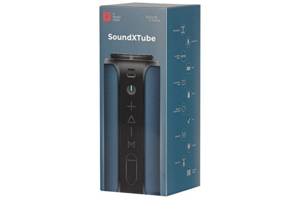 Портативна акустична система 2E SoundXTube 30Вт, ВТ 5.0, MP3, TWS, IPX7, Синій (2E-BSSXTWBL) [113286]