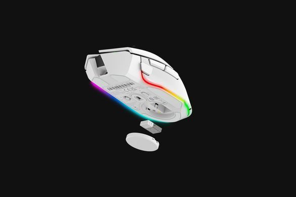 Миша Razer Basilisk V3 Pro, RGB, USB-A/WL/BT, білий (RZ01-04620200-R3G1) [104020]