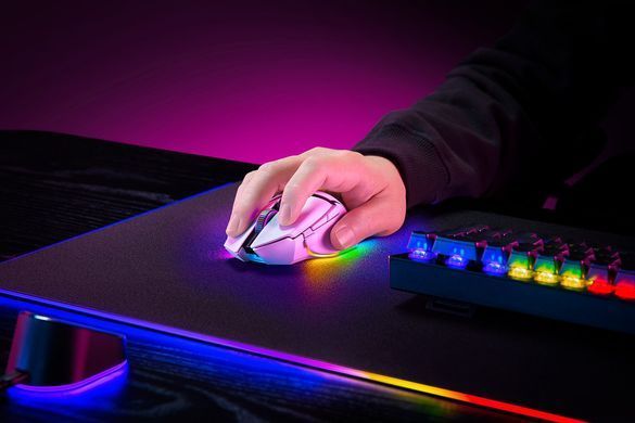 Миша Razer Basilisk V3 Pro, RGB, USB-A/WL/BT, білий (RZ01-04620200-R3G1) [104020]