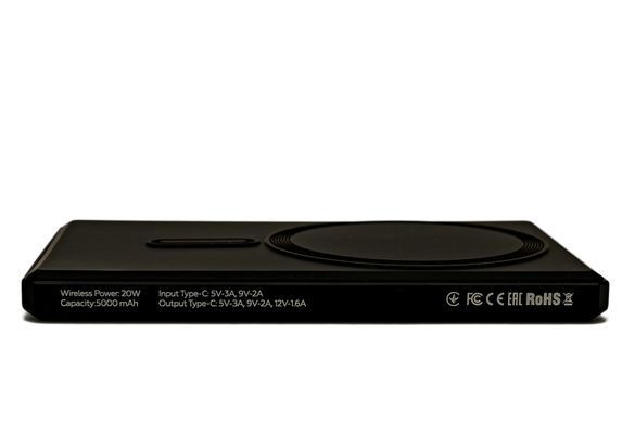 Універсальна мобільна батарея BePhone K5 5000 mAh MagSafe Black 15W (BP-K5-BK) [603470]