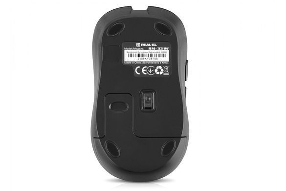 Миша бездротова REAL-EL RM-331W Black (EL123200044) [606716]