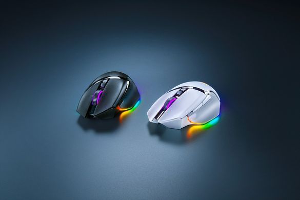 Миша Razer Basilisk V3 Pro, RGB, USB-A/WL/BT, білий (RZ01-04620200-R3G1) [104020]