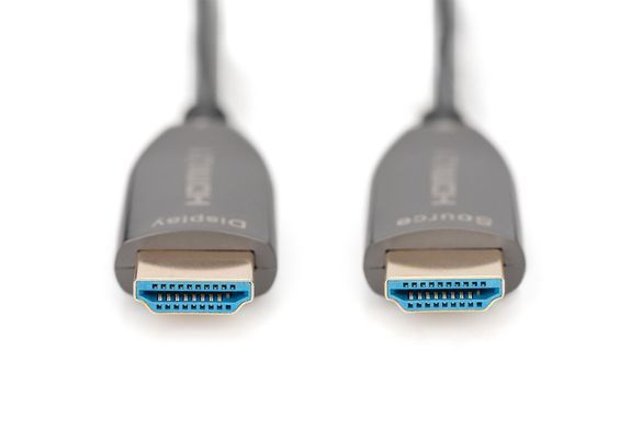 Кабель DIGITUS HDMI UHD 8K, AOC hybrid-fiber, type A M/M, 15м, чорний (AK-330126-150-S) [113780]
