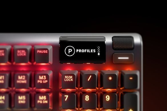 Клавіатура ігрова механічна SteelSeries Apex 7 (Red Switch) UA OLED Smart Display (64636) [401050]