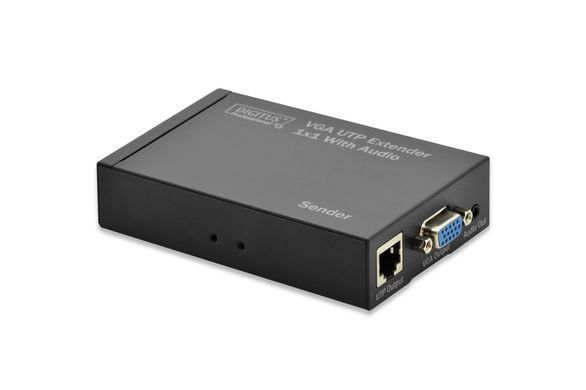 Подовжувач DIGITUS VGA через UTP, встановлений макс. 1920x1200, 0-70&deg;C, 300 м, (DS-53400) [109951]