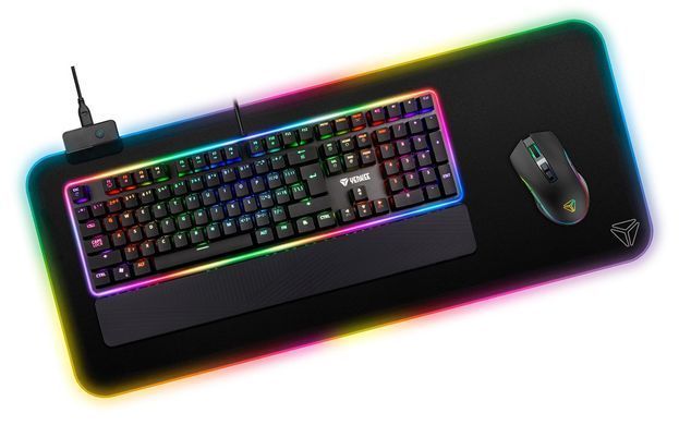 Килимок для мишi Yenkee YPM 3006 Gaming RGB pad WARP (45015854) [202979]