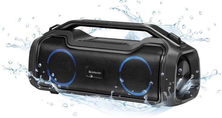 Акустична система 1.0 Defender Beatbox 50, 50W, Bluetooth/RGB/TF/TypeC/IPX5/PWB чорна (65950) [405269]