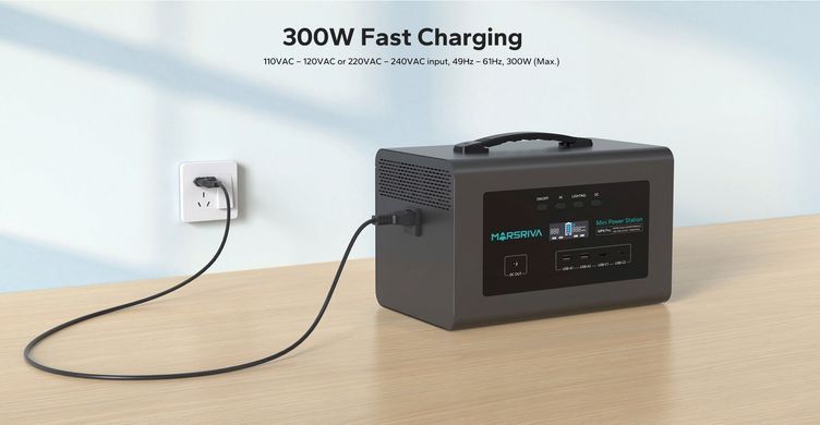 Зарядна станція Marsriva MP6 Pro 600Вт (627.2 Вт/г) DC PD 60Вт, UPS, MPPT, LiFePo4 (MP6ProV2_MARSRIVA) [405338]