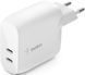 Зарядний пристрій мережевий Belkin 40Вт 2хUSB-С PD, білий (WCB006VFWH) [108651], фото 1