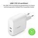 Зарядний пристрій мережевий Belkin 40Вт 2хUSB-С PD, білий (WCB006VFWH) [108651], фото 4