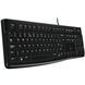 Клавіатура Logitech K120, UA, USB, OEM, чорна (920-002643) [401026], фото 2