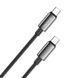 Кабель ColorWay USB Type-C - USB Type-C (M/M), zinc alloy braided, 5А, 2 м, Black (CW-CBPDCC099-BK) [619966], фото 2