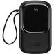 УМБ Baseus Qpow 20000mAh 20W,1xLightning,1xUSB,1xType-C In/Out PD3.0,QC3.0,built-in lightning, Black (PPQD060201) [402239], фото 1