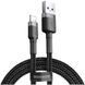 Кабель Baseus Cafule Cable USB For Lightning 1.5A 2m Gray+Black (CALKLF-CG1) [802304], фото 4