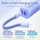 УМБ Vention 5000mAh 20W PD, USB-C In/Out, Lightning In/Out, with cable, Gradient Red (FHWR0) [404524], фото 4