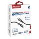 Кабель Promate USB Type-C - USB Type-C (M/M), 3A, 60W, 2 м, Black (ecoline-cc200.black) [604375], фото 5