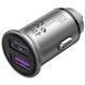 Автозарядка 2USB-A 30W QC3.0 Gray Mini Style Aluminium Alloy Type Vention (FFEH0) [402160], фото 2