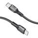 Кабель Promate USB Type-C - USB Type-C (M/M), 3A, 60W, 2 м, Black (ecoline-cc200.black) [604375], фото 7