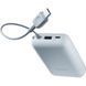 Зовнішній акумулятор Xiaomi Power Bank 10000mAh (Integrated Cable) Ice Blue GL (BHR9073GL) [806187], фото 3