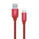 Кабель ColorWay USB - USB Type-C (M/M), 1 м, Red (CW-CBUC003-RD) [614608], фото 1