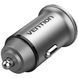 Автозарядка 2USB-A 30W QC3.0 Gray Mini Style Aluminium Alloy Type Vention (FFEH0) [402160], фото 3