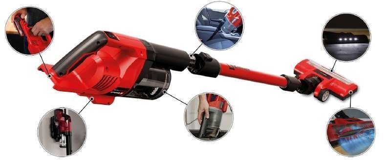 Пилосос професійний акумуляторний Einhell TE-SV 18 Li - Solo PXC 18В 100мБар контейнер 0.6л 1.05кг без АКБ та ЗП (2347180) [105646]