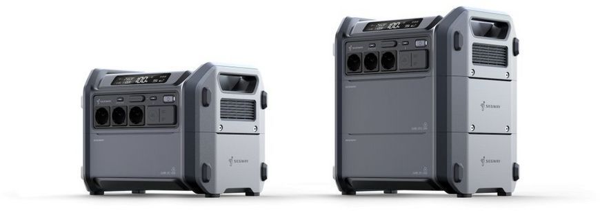 Комплект Портативна електростанція Segway CUBE 2000, 2584 Вт заг (R-Drive 4400 Вт), 2048 Вт/год, IPX3, BT, розширення ємності, швидка зарядка + портативна сонячна панель 400 Вт (AA.13.04.02.0007-SET400) [101214]
