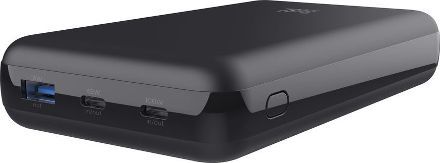 Акумулятор портативний літій-іонний power bank Trust Laro, 20000 мА&middot;год, USB-A/2хUSB-C, 100w, чорний (25240_TRUST) [108440]