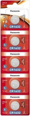 Батарейка Panasonic літієва CR1632 блістер, 5 шт. (CR-1632/5BE) [115203]