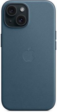 Чохол-накладка Apple FineWoven Case with MagSafe для Apple iPhone 15 Pacific Blue (MT3G3) [614830]