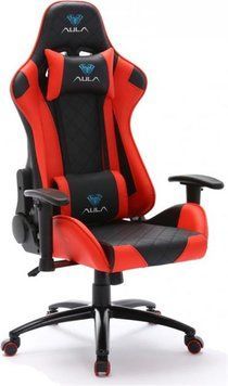 Крісло для геймерів Aula F1029 Gaming Chair Black/Red (6948391286181) [611155]