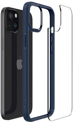 Чохол Spigen для iPhone 15, Ultra Hybrid, Navy Blue (ACS06801) [108190]