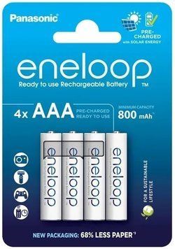 Акумулятор Panasonic Eneloop NI-MH AAA 800 мАг, 4 шт. (BK-4MCDE/4CP) [113437]