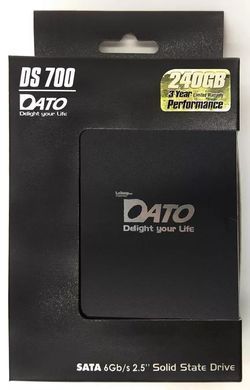 Накопичувач SSD 240GB Dato DS700 2.5" SATAIII TLC (DS700SSD-240GB) [608134]